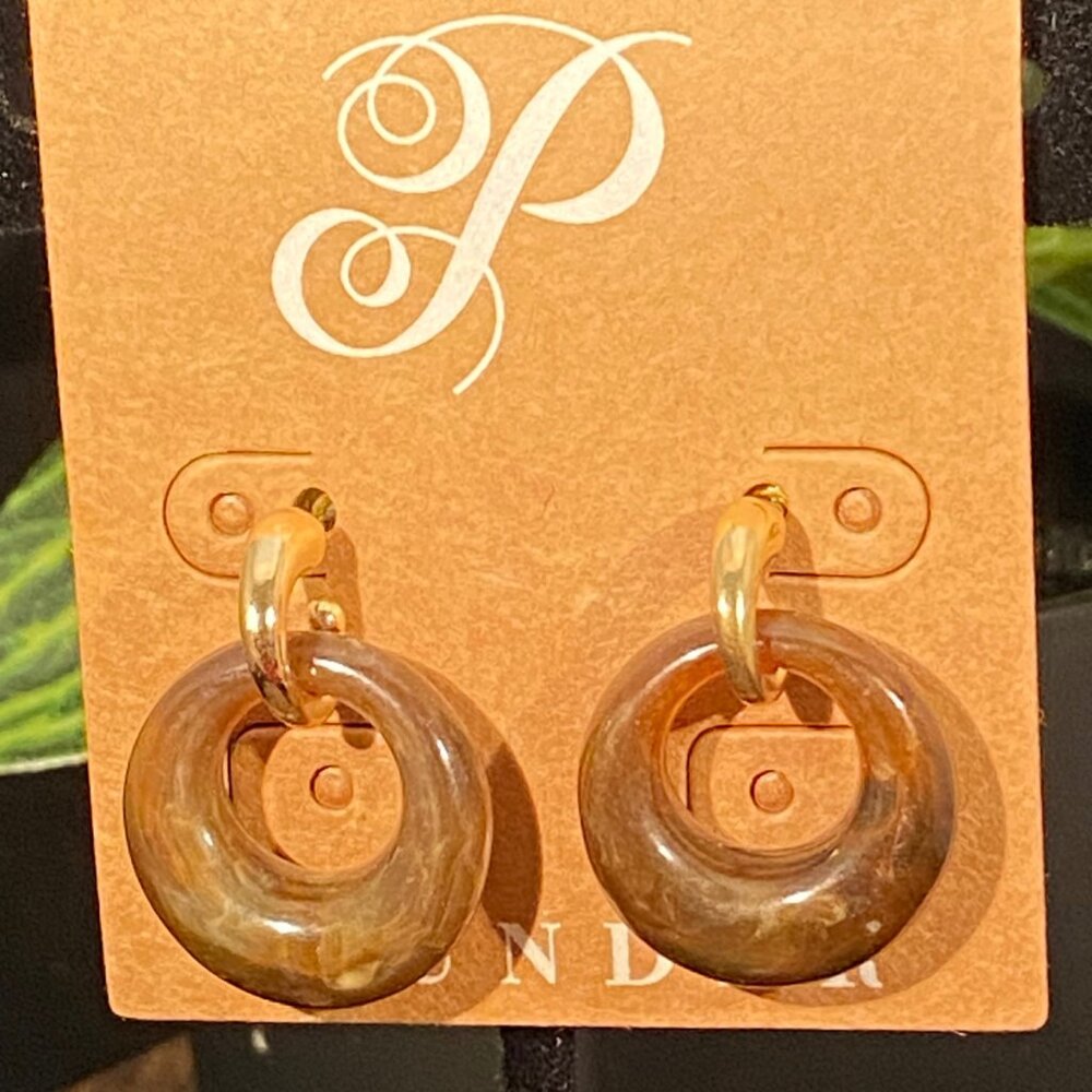 NEW, NEVER WORN Plunder drop earrings
